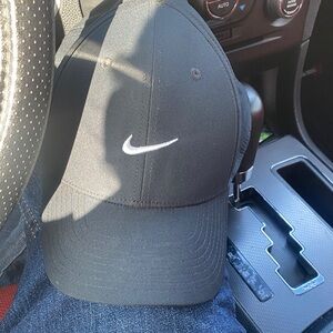 Nike Black Hat with White Logo